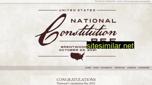 Nationalconstitutionbee similar sites