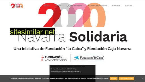 Navarrasolidaria2020 similar sites