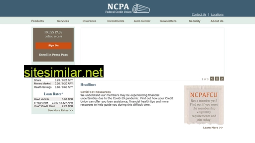 Ncpafcu similar sites