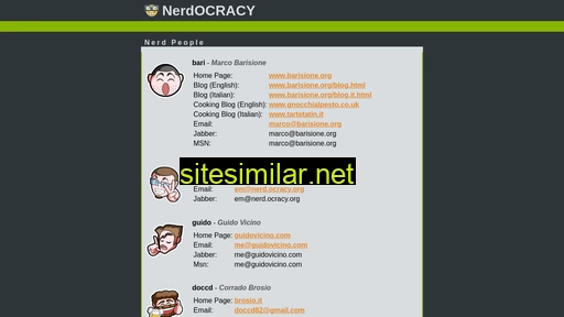 nerd.ocracy.org alternative sites