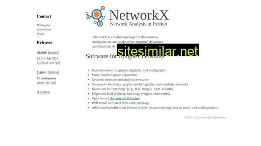 networkx.org alternative sites
