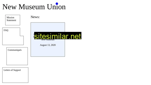newmuseumunion.org alternative sites