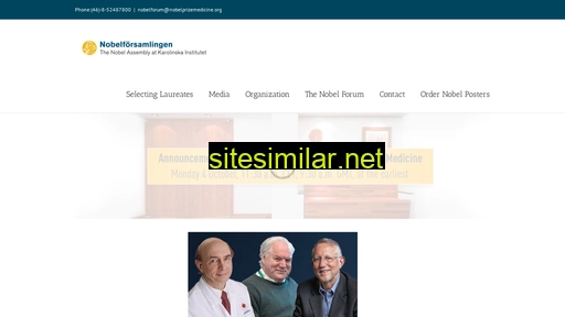 Nobelprizemedicine similar sites