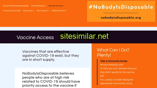 nobodyisdisposable.org alternative sites