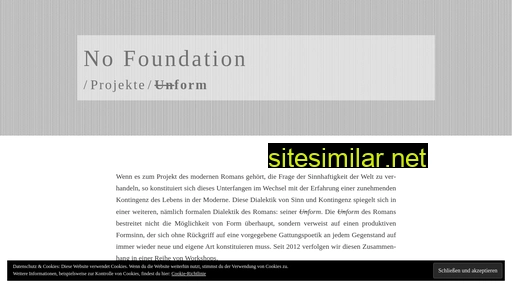 No-foundation similar sites