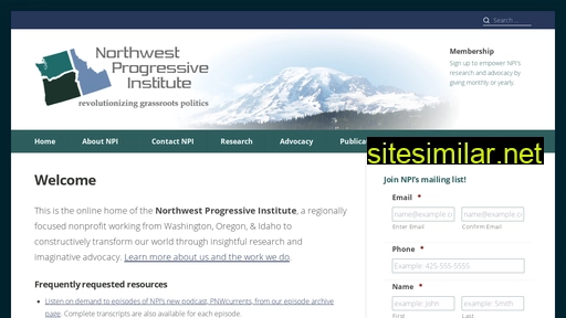 nwprogressive.org alternative sites