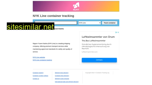 nyk.container-tracking.org alternative sites