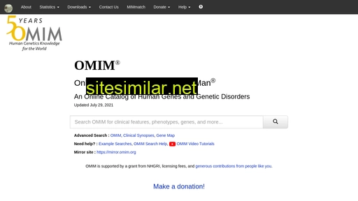omim.org alternative sites