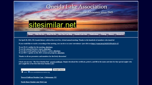 oneidalakeassociation.org alternative sites