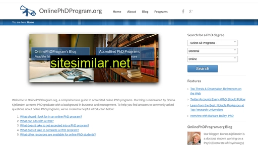 onlinephdprogram.org alternative sites