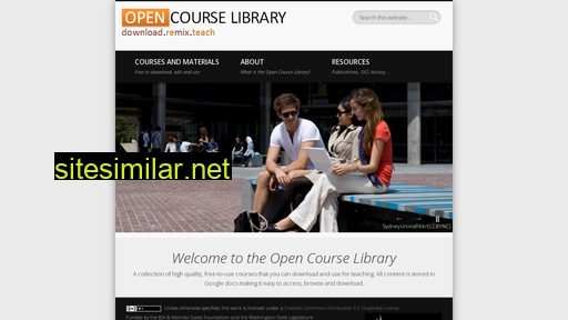 Opencourselibrary similar sites
