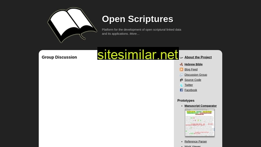 Openscriptures similar sites