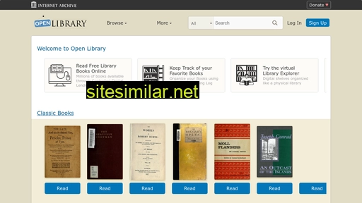 Openlibrary similar sites
