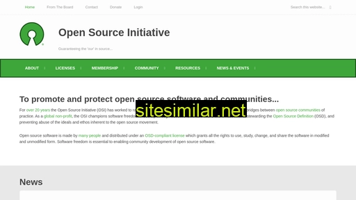 opensource.org alternative sites