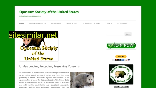 opossumsocietyus.org alternative sites