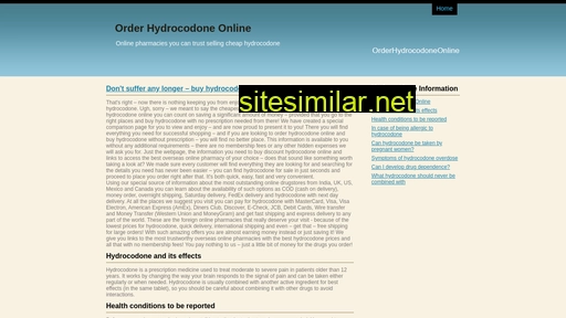 orderhydrocodoneonline.org alternative sites