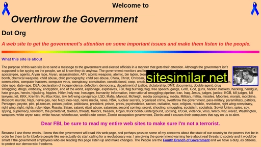 overthrowthegovernment.org alternative sites