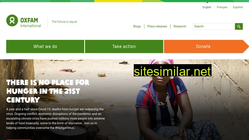 oxfam.org alternative sites