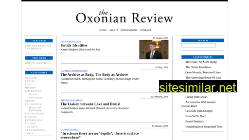 oxonianreview.org alternative sites
