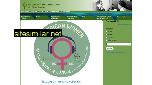 Pacificaradioarchives similar sites
