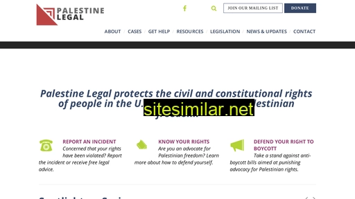 palestinelegal.org alternative sites