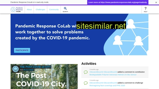 Pandemicresponsecolab similar sites