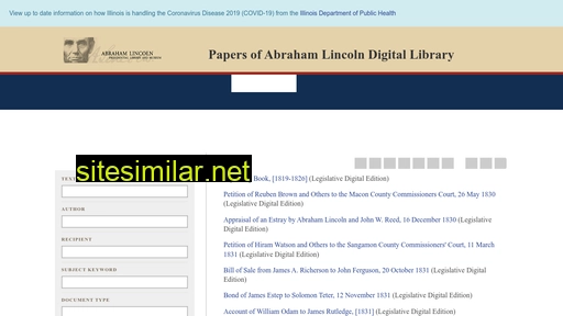 papersofabrahamlincoln.org alternative sites
