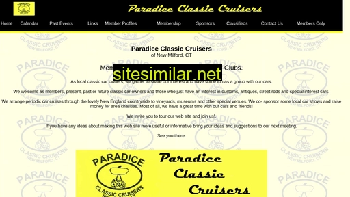 paradiceclassiccruisers.org alternative sites