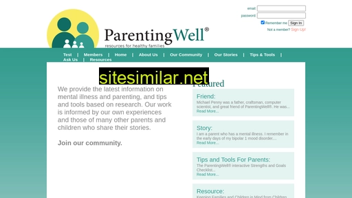 parentingwell.org alternative sites