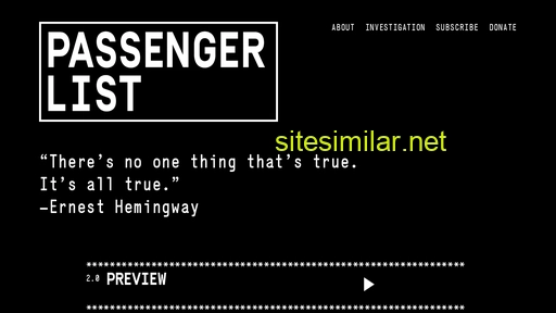 passengerlist.org alternative sites