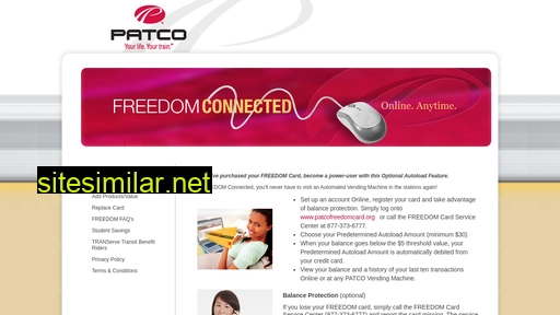 patcofreedomcard.org alternative sites