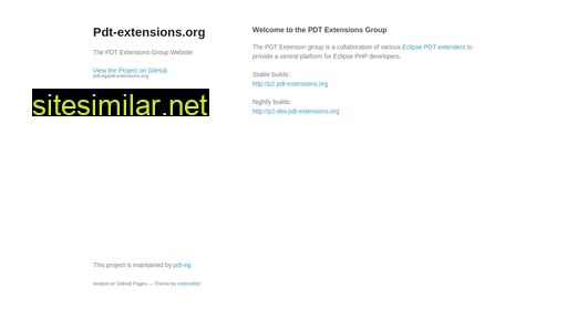 pdt-extensions.org alternative sites