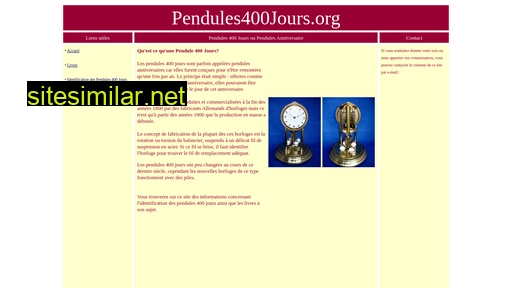 Pendules400jours similar sites