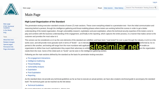 pentest-standard.org alternative sites