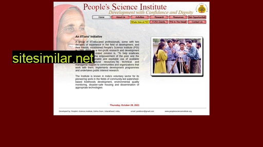 peoplesscienceinstitute.org alternative sites