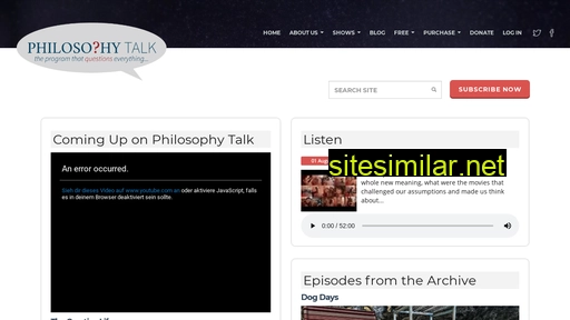 philosophytalk.org alternative sites
