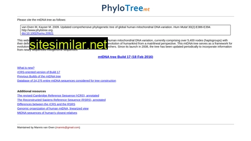 phylotree.org alternative sites