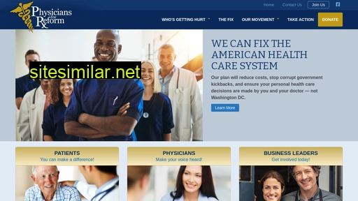 Physiciansforreform similar sites