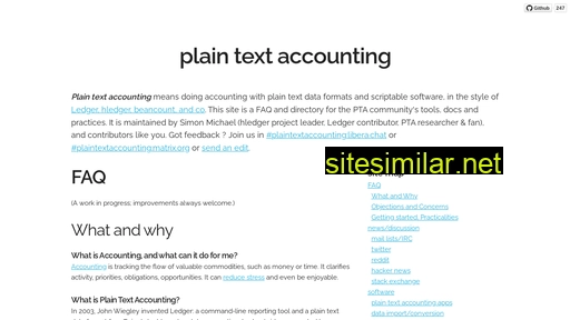 plaintextaccounting.org alternative sites