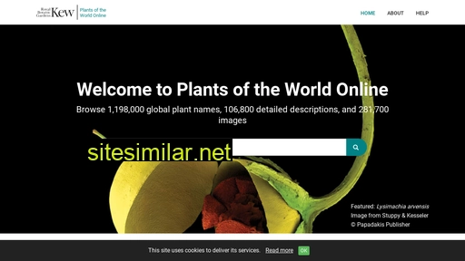 Plantsoftheworldonline similar sites