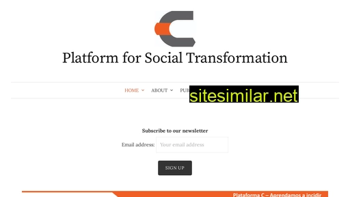 platformforsocialtransformation.org alternative sites