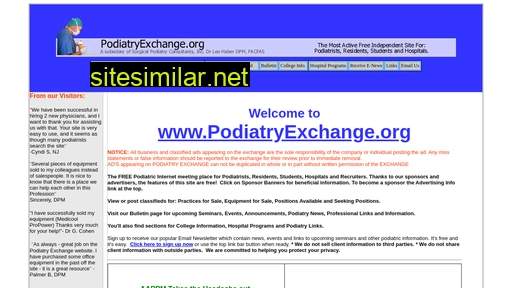 podiatryexchange.org alternative sites