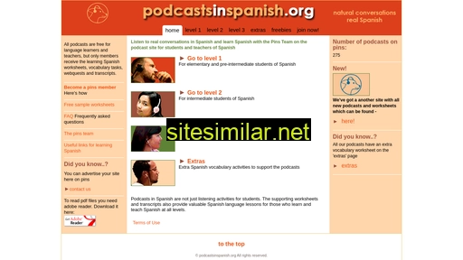 podcastsinspanish.org alternative sites