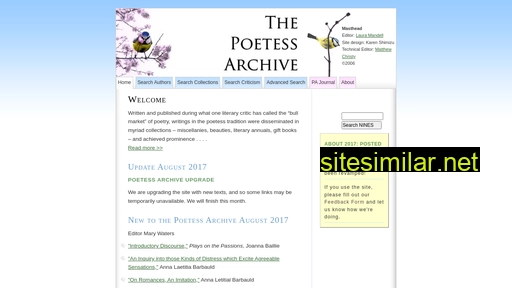 poetessarchive.org alternative sites