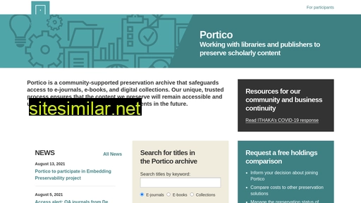 portico.org alternative sites