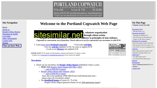 Portlandcopwatch similar sites