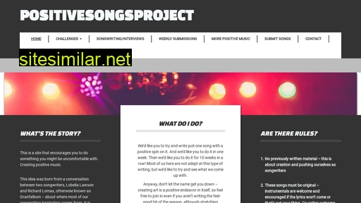 positivesongsproject.org alternative sites
