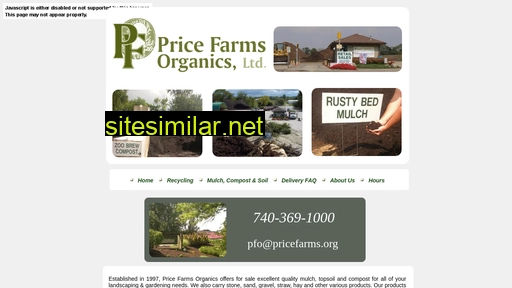 Pricefarms similar sites