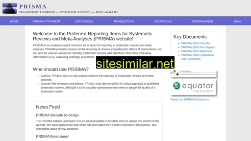 prisma-statement.org alternative sites