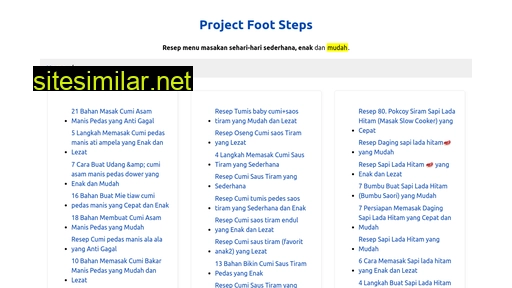 projectfootsteps.org alternative sites